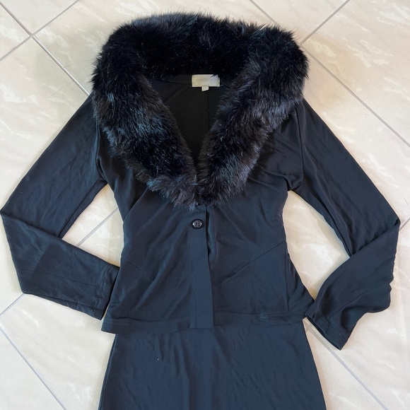 #2334 Amazone Paris Modele Depose Lucarne dress & Modele Luciole Jacket size 1 - Picture 3 of 13